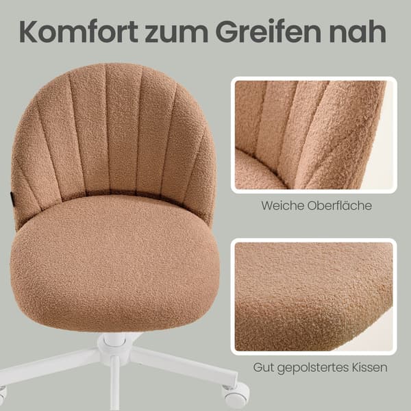 Makeupstol, Kontorstol, Overflade i Teddy Fleece