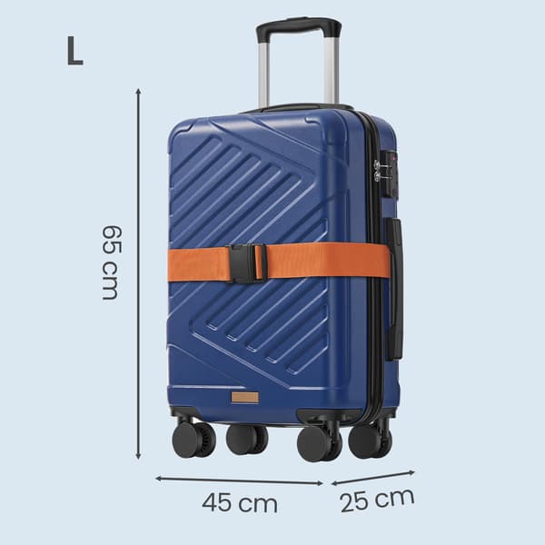 Koffert 65x45x25 cm Blå ABS-plast