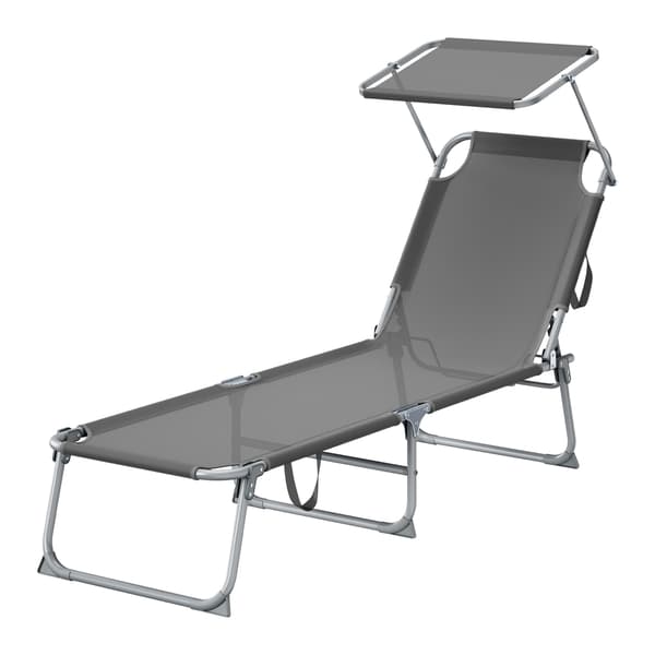 Solstol 189x53x28,5 cm Grå