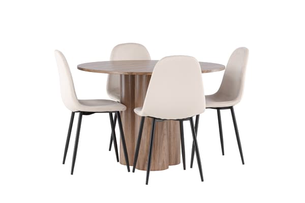 Spisebord Olivia 110 cm Mocha