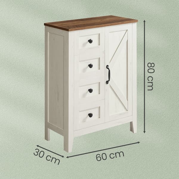 Förvaringsskåp 30x60x80 cm Vit Trä