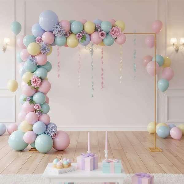 Ballonbue 300x300 cm Guld Stål, Kodustaar