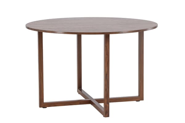 Spisebord Durango 120x75 cm Valnød Stål MDF