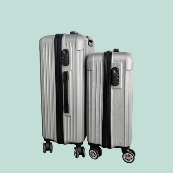 Kuffertsæt 55x36x23 cm, 65x42x25,5 cm Sort, Hardcase, Kodustaar