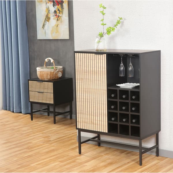 Kaappi HELVE 80x40x110 cm Musta melamiini
