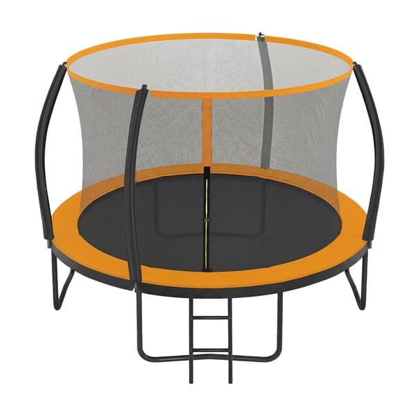 Trampolin 366 cm diameter stålram svart-blå