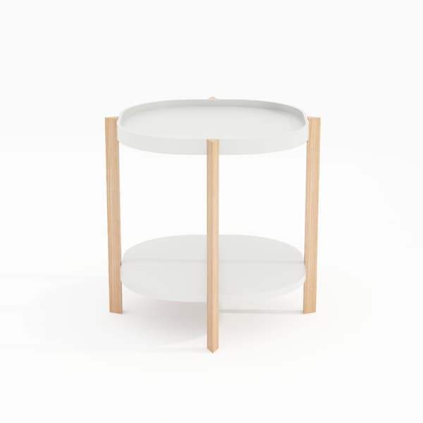 Sidebord NORAH 50x50x55 cm Hvid