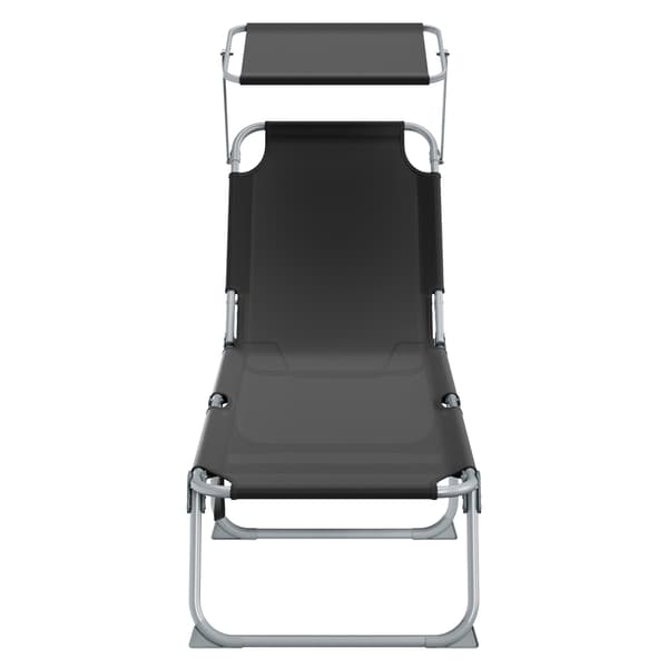 Solstol 189x53x28,5 cm Svart