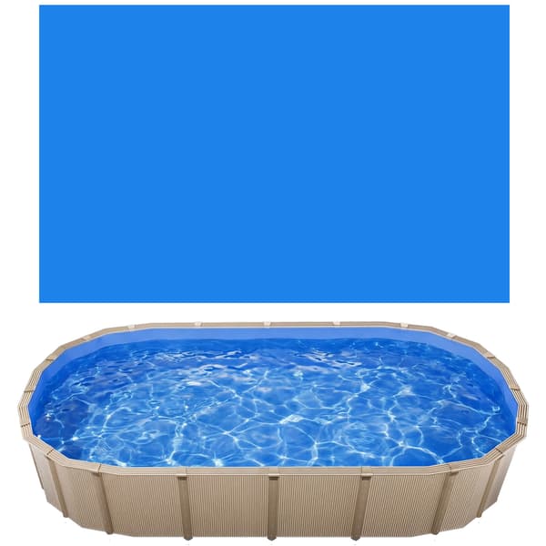 Poolforing 610x375x120 cm Blå Vinyl
