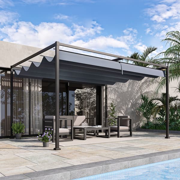 Pergola, 400x300x222 cm, Mørkegrå