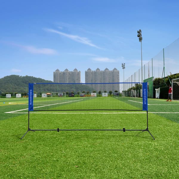 Badmintonnät Set, 500x155x103 cm, Svart