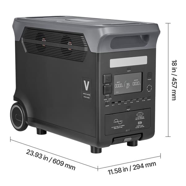Bærbar Strømstation 609x294x457 mm Sort Batteri Backup