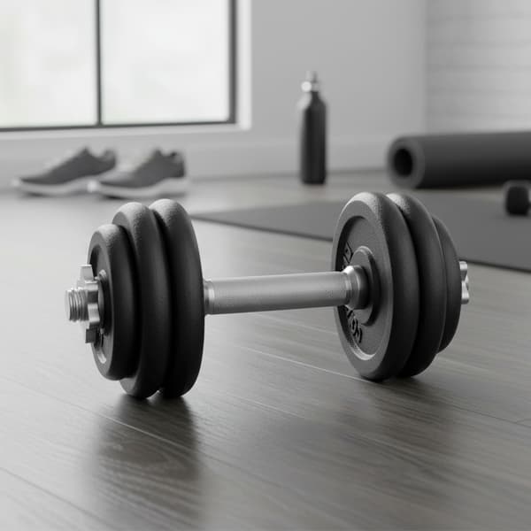 Dumbbell-sett 35x14 cm svart, plast