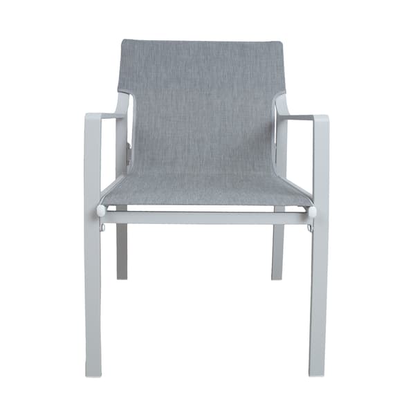 Stol OSMAN 55x62x86 cm lys grå stål