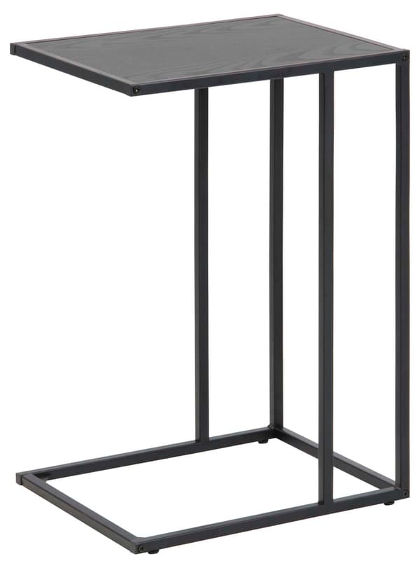 Bærbart bord til laptop 43x35x63 cm Sort metal