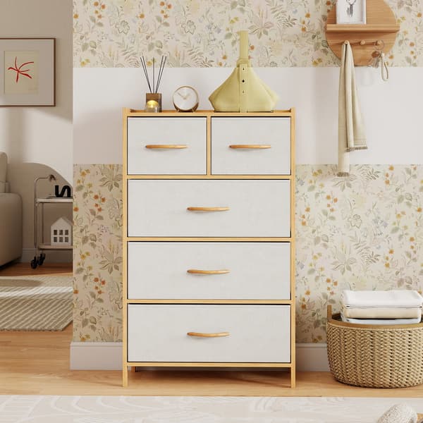 Kommode, 58.4x30.5x94 cm, Natur, Bambus