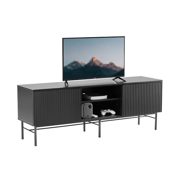 TV-bord SEQUENCE 150x40x55 cm Svart