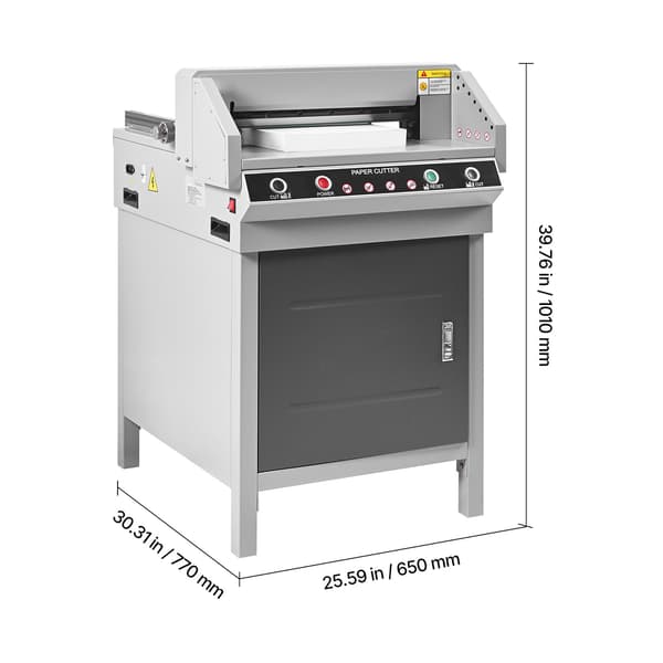 Elektrisk papirkutter, 650x770x1010 mm, Metal