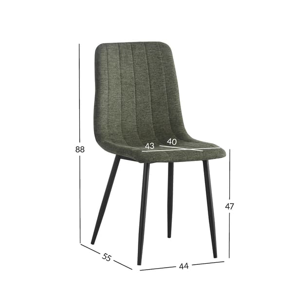 Tuoli MILKE 44x55x88 cm Vihreä