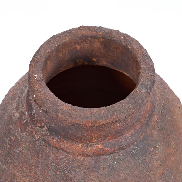 Vas Amphora Rustica 20x20x30 cm Burgundy Terrakotta