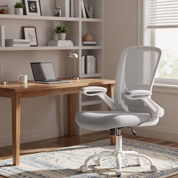 Kontorstol 53 cm Svart Ergonomisk Mesh