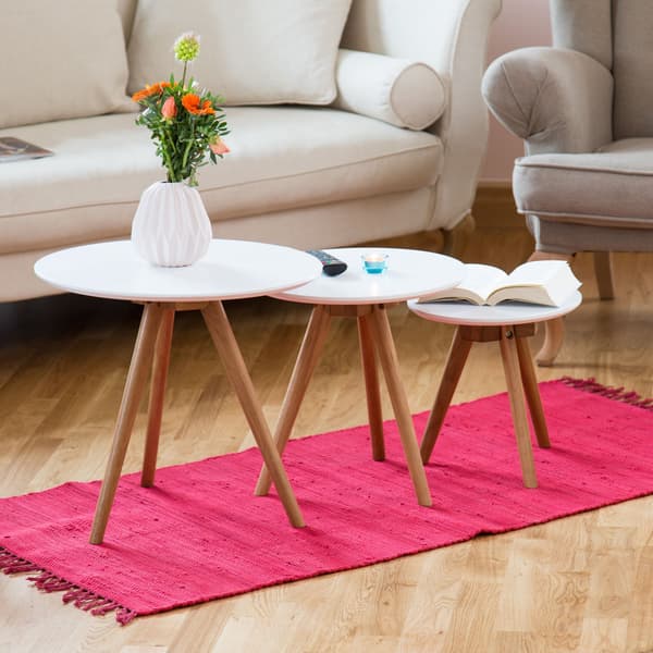 Sidobord Set, 45.5x50x50 cm, Valnöt, Kodustaar