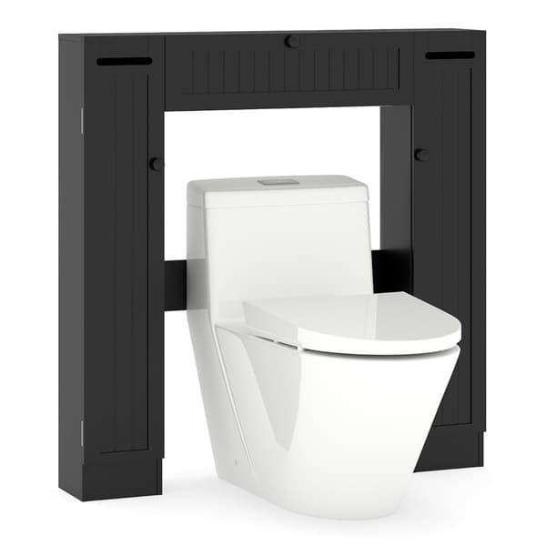 Badeværelsesskab, 89x18x99 cm, Sort, MDF , Star