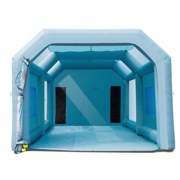 Uppblåsbar sprutbox 850x480x330 cm blå, filtersystem