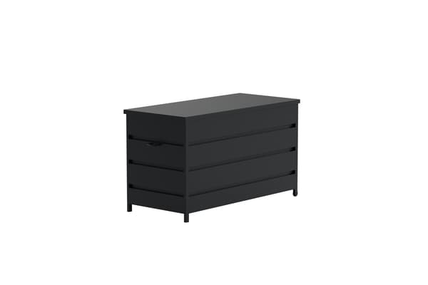 Opbevaringsboks, Nisis, Sort, Aluminium