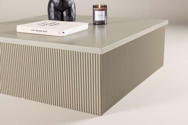 Sohvapöytä, Lenox, 90x90 cm, Beige