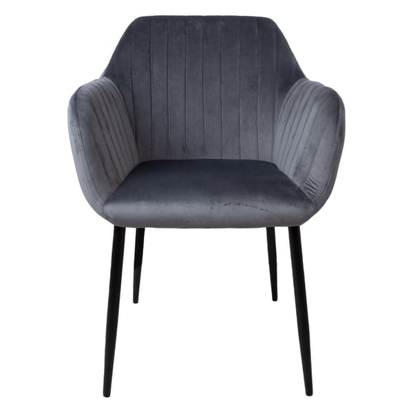 Stol Evelin 60x57x82 cm Grå Velour