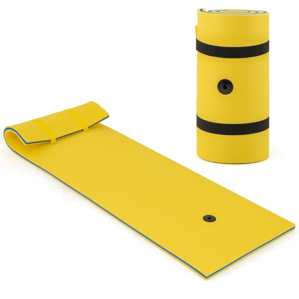Floating Pad 3 lag 211x66x3,8 cm Orange/Gul