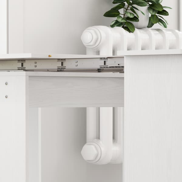 Matbord utdragbart hopfällbart köksbord 60-180x85x75 cm vitt
