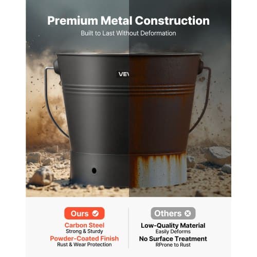 Askespand, 27x39 cm, Sort, Metal Pejs Opbevaring