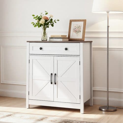 Kaffebar Skåp 75x37,5x80 cm Vit Förvaring