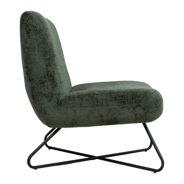 Slipper Stol FARICA 65x74x84 cm Grøn Stof