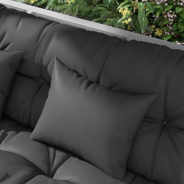 Sittdyna Set, 150x50x10 cm, Mörkgrå