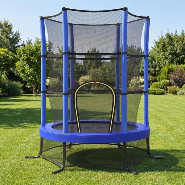 Trampolin til Børn, 174 cm Have Trampolin med Sikkerhedsnet