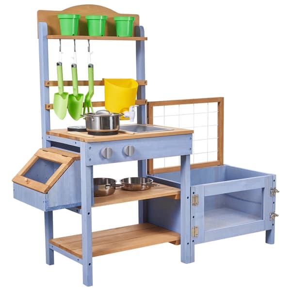 Mud Kitchen, 104,8x34,7x94,5 cm, Natur, Træ