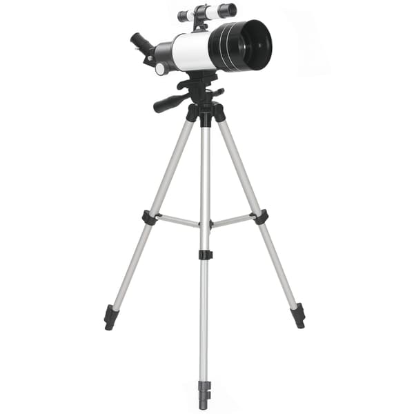 Teleskop 76x76x133 cm Vit Justerbart Stativ