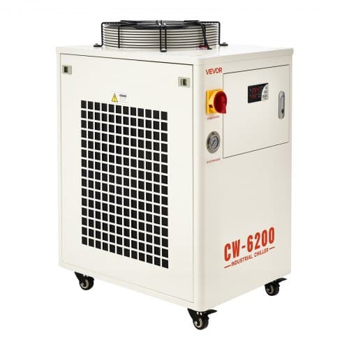 Industriel vandkøler, 5000W, 15 L, kølesystem, stål