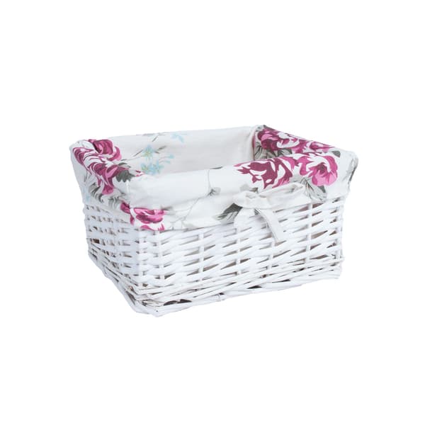 Kurv 24x18x12 cm Hvid Pil