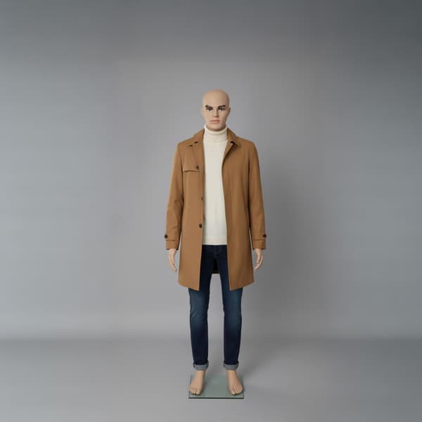 Manlig skyltdocka, 185x42x30 cm, Beige, Plast, Kodustaar