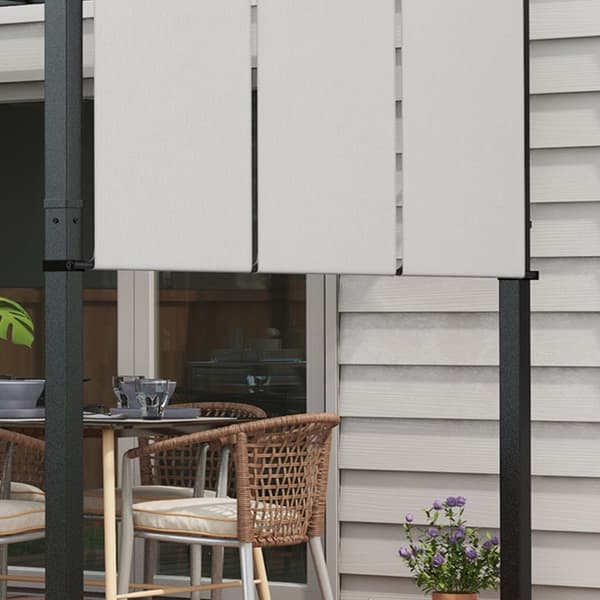 Pergola 357x296x235 cm Mørkegrå Polyester