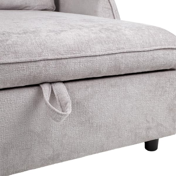 Hjørnesofa Seng Cloud 226x160x88 cm Lys Grå Stof
