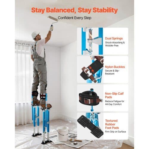 Gipsväggsstilts HCST-24BL 615-1023 mm Justerbar Blå