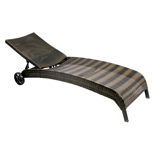 Däckstol 73x196x99 cm Brun korgstol