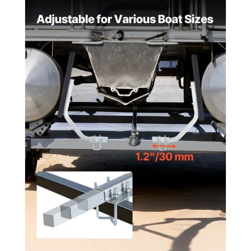 Bådtrailer guider, 50x12,5x79,5 cm, Stål