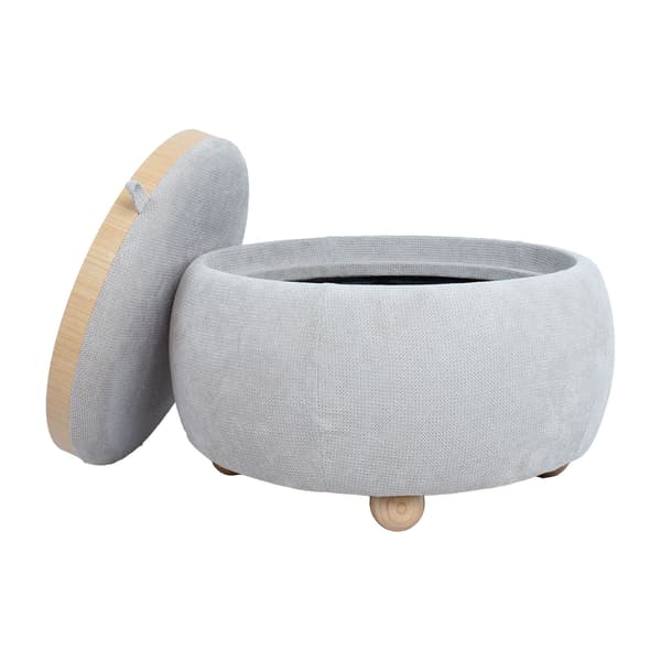 Ottomanbord 56x42,5 cm Beige Förvaring