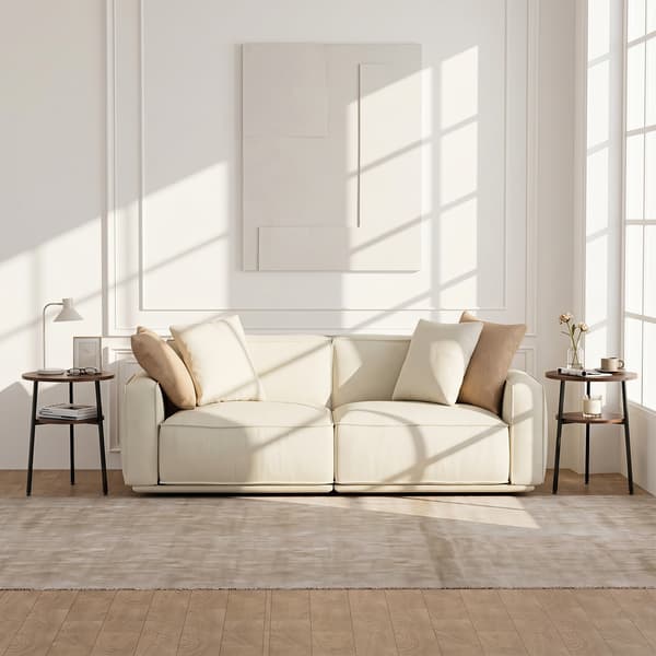Sofaborde 2 stk Ø39x57 cm valnød